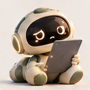 Reimi holding a tablet